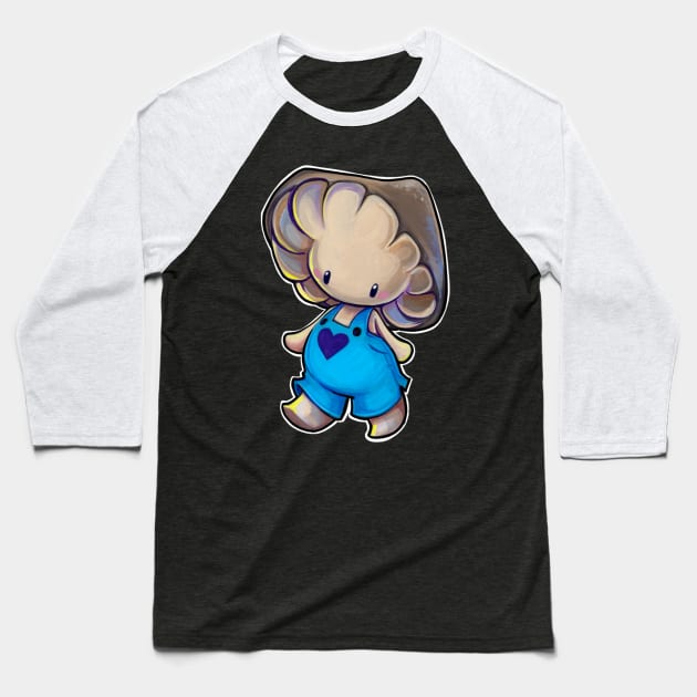 Blue mushroom Baseball T-Shirt by BiancaRomanStumpff